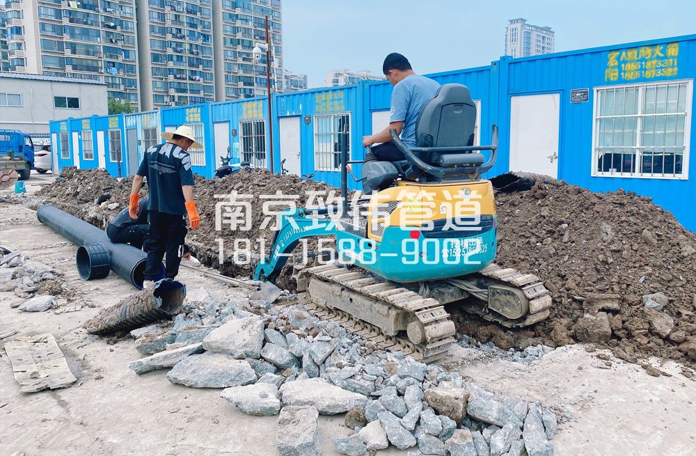 328沿河开挖置换管道